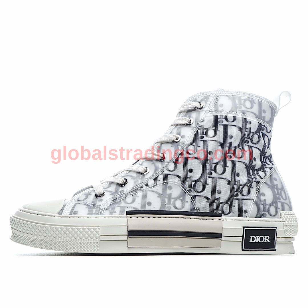 Dior B23 Oblique Slip-on Low Top Sneakers Sheer Print Sneakers